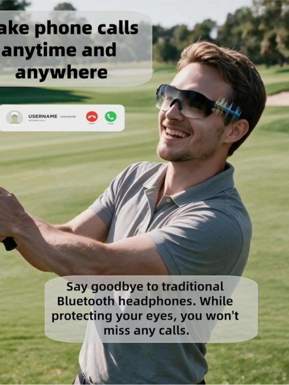 Smart Bluetooth Audio Sunglasses